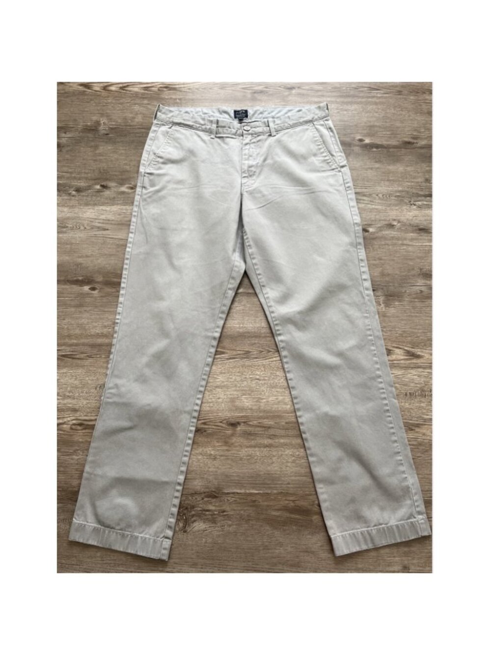 J Crew Sutton Chino Pants Mens Actual 34x31 Gray Modern Straight Cotton